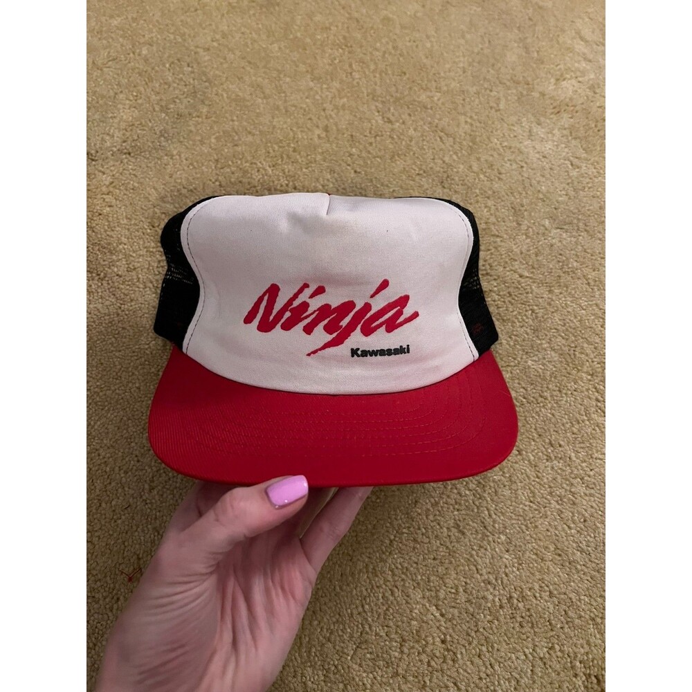 Vintage Kawasaki Ninja Mesh Snapback Trucker Hat
